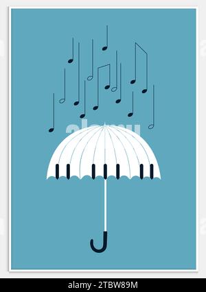 Affiche de fond du festival de musique, Collection esthétique d'art moderne pour la décoration Illustration de Vecteur