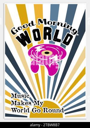 De bons jours à venir LOIN DE VOTRE TRISTESSE Illustration de Vecteur