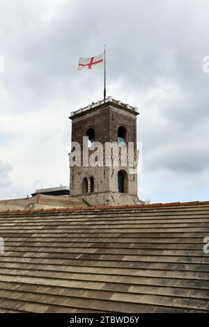 Cathédrale Saint-Laurent, (Cattedrale di San Lorenzo) à Gênes, Italie. Banque D'Images