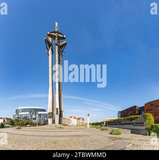 Une photo du Monument aux ouvriers du chantier naval tombés en 1970 Banque D'Images