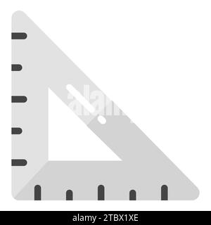 icône plate de vecteur carré de degré, icône d'école et d'éducation Illustration de Vecteur