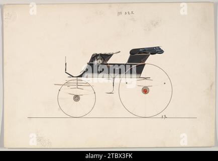 Design pour Phaeton, non 825 1923 par Brewster & Co. Banque D'Images