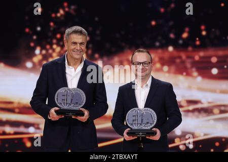 KURZEJA Lukasz, coupe d’Europe FIA pour les Bajas de cross-country pour les co-pilotes, portrait HOLOWCZYC Krzysztof, coupe d’Europe FIA pour les Bajas de cross-country pour les équipes pour pilotes, portrait lors de la cérémonie de remise des Prix FIA Rallye & circuit 2023 à Baky le 9 décembre 2023 au Bakou, Azerbaïdjan crédit: Agence photo indépendante/Alamy Live News Banque D'Images