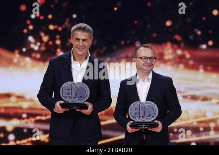 KURZEJA Lukasz, coupe d’Europe FIA pour les Bajas de cross-country pour les co-pilotes, portrait HOLOWCZYC Krzysztof, coupe d’Europe FIA pour les Bajas de cross-country pour les équipes pour pilotes, portrait lors de la cérémonie de remise des Prix FIA Rallye & circuit 2023 à Baky le 9 décembre 2023 au Bakou, Azerbaïdjan crédit: Agence photo indépendante/Alamy Live News Banque D'Images