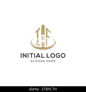 Initial SI logo avec icône de maison créative, graphique vectoriel de conception de logo immobilier moderne et professionnel Illustration de Vecteur