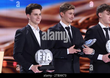 SZTUKA Kacper, Championnat de Formule 4 certifié FIA - F4 Italie, portrait lors de la cérémonie de remise des Prix FIA Rallye & circuit 2023 à Baky le 9 décembre 2023 au Bakou Convention Center à Bakou, Azerbaïdjan - photo Grégory Lenormand/DPPI crédit : DPPI Media/Alamy Live News Banque D'Images