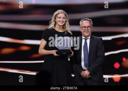 FLOYSVIK Linn, Championnat d'Europe FIA de Drag Racing - Top méthanol, portrait PETTERSEN Lars, Président de la FIA Drag Racing Commission, portrait lors de la cérémonie de remise des Prix FIA Rallye & circuit 2023 à Baky le 9 décembre 2023 au Bakou Convention Center à Bakou, Azerbaïdjan - photo Grégory Lenormand/DPPI crédit : DPPI Media/Alamy Live News Banque D'Images