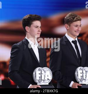 SZTUKA Kacper, Championnat de Formule 4 certifié FIA - F4 Italie, portrait lors de la cérémonie de remise des Prix FIA Rallye & circuit 2023 à Baky le 9 décembre 2023 au Bakou Convention Center à Bakou, Azerbaïdjan - photo Grégory Lenormand/DPPI crédit : DPPI Media/Alamy Live News Banque D'Images