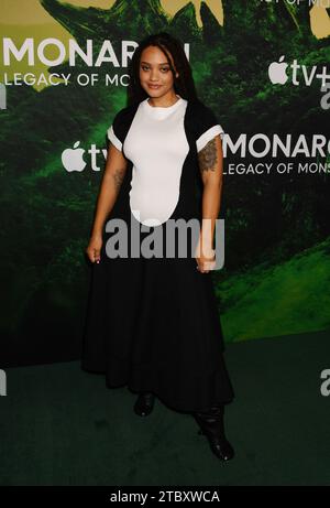 West Hollywood, Californie, États-Unis. 08 décembre 2023. Kiersey Clemons assiste à la nouvelle série Apple TV "Monarch : Legacy of Monsters" photo call au London West Hollywood à Beverly Hills le 08 décembre 2023 à West Hollywood, en Californie. Crédit : Jeffrey Mayer/JTM photos/Media Punch/Alamy Live News Banque D'Images