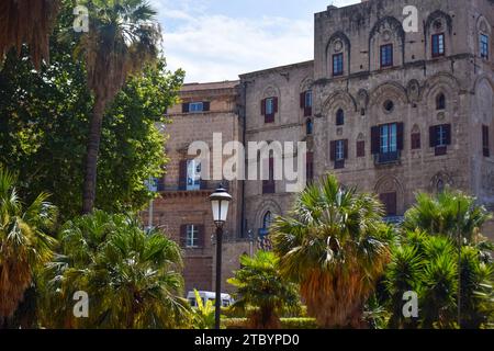 Vue sur la vieille ville de Palerme Banque D'Images