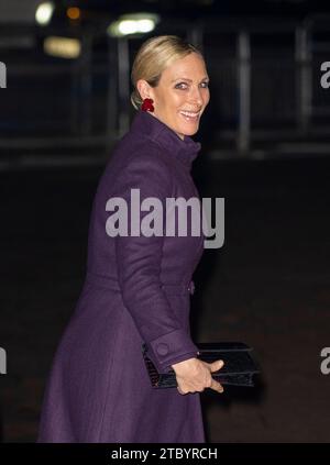 Londres, Angleterre. ROYAUME-UNI. 08 décembre 2023. Zara Tindall assiste au service Carol « ensemble à Noël » à l'abbaye de Westminster. Crédit : Anwar Hussein/Alamy Live News Banque D'Images