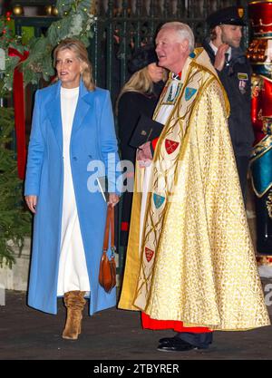 Londres, Angleterre. ROYAUME-UNI. 08 décembre 2023. Sophie, duchesse d'Édimbourg, assiste au service Carol 'ensemble à Noël' à l'abbaye de Westminster. Crédit : Anwar Hussein/Alamy Live News Banque D'Images