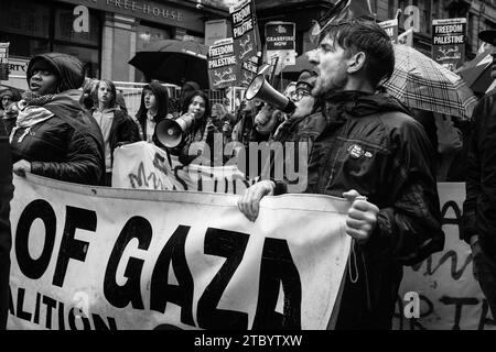 Manifestation pro-palestinienne organisée à Glasgow le 9 décembre 2023 par la Coalition Stop the War Banque D'Images