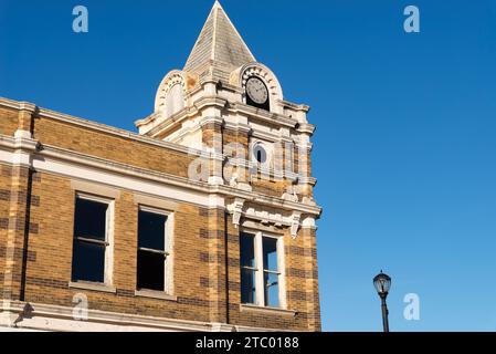 Mendota, Illinois - États-Unis - 7 décembre 2023 : Bâtiment dans le centre-ville de Mendota, Illinois, USA. Banque D'Images