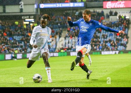 Glasgow, Royaume-Uni. 09 décembre 23. Glasgow, Royaume-Uni. Les Rangers affrontent Dundee à l'Ibrox Stadium, Glasgow, Écosse, Royaume-Uni dans un Scottish Premiership Match. Crédit : Findlay/Alamy Live News Banque D'Images