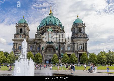 Berlin, Allemagne - 24 juillet 2023 : la cathédrale de Berlin appelée Berliner Dom à Berlin en Allemagne Europe. Banque D'Images