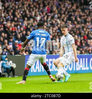 Glasgow, Royaume-Uni. 09 décembre 23. Glasgow, Royaume-Uni. Les Rangers affrontent Dundee à l'Ibrox Stadium, Glasgow, Écosse, Royaume-Uni dans un Scottish Premiership Match. Crédit : Findlay/Alamy Live News Banque D'Images