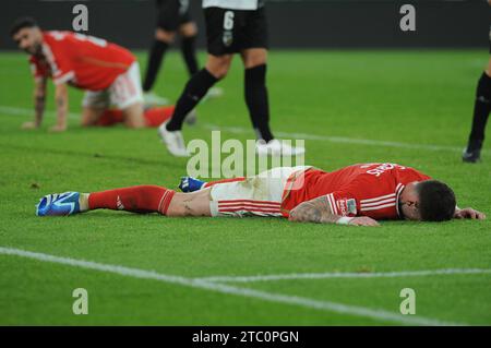 Lisbonne, Portugal. 08 décembre 2023. Lisbonne, 12/08/2023 - SL Benfica a accueilli Farense cet après-midi au Estádio da Luz à Lisbonne, dans un match comptant pour le 13e tour de la I League de la saison 2023/2024. (Álvaro Isidoro/Global Imagens) crédit : Atlantico Press/Alamy Live News Banque D'Images