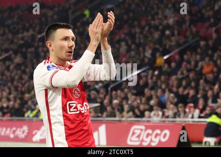 Amsterdam, Niederlande. 09 décembre 2023. Steven Berghuis de l'Ajax lors du match néerlandais d'Eredivisie entre Ajax et Sparta le 9 décembre 2023 à Amsterdam, pays-Bas Credit : dpa/Alamy Live News Banque D'Images