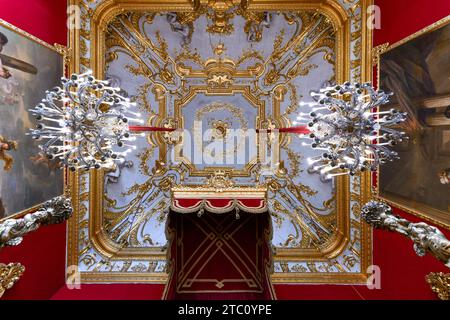 Gênes, Italie - 30 juillet 2022 : intérieur du Palazzo Reale (Palais Royal) à Gênes, Italie Banque D'Images