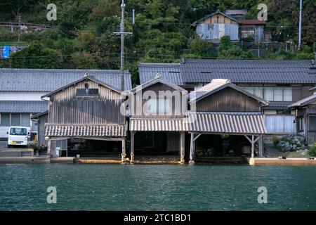 INE, Japon ; 1 octobre 2023 : vue sur les rues du magnifique village de pêcheurs d'INE au nord de Kyoto. Banque D'Images