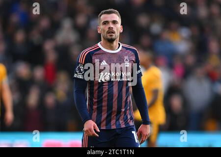 Wolverhampton, Royaume-Uni. 9 décembre 2023. Harry Toffolo de Nottingham Forest lors du match de Premier League entre Wolverhampton Wanderers et Nottingham Forest à Molineux, Wolverhampton le samedi 9 décembre 2023. (Photo : Jon Hobley | MI News) crédit : MI News & Sport / Alamy Live News Banque D'Images