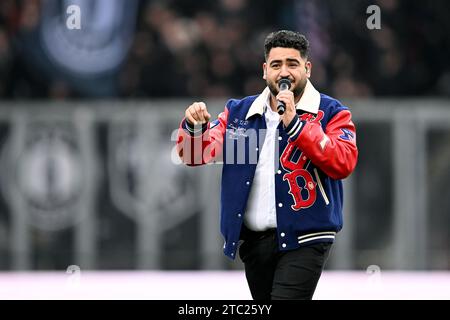 DEVENTER - Ammar Bozoglu avant le match néerlandais d'Eredivisie entre Go Ahead Eagles et FC Utrecht à de Adelaarshorst le 10 décembre 2023 à Deventer, pays-Bas. ANP GERRIT VAN COLOGNE Banque D'Images