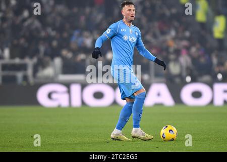 Amir Rrahmani (SSC Napoli) lors du match de Serie A entre la Juventus FC et la SSC Napoli au stade Allianz, le 9 décembre 2023 à Turin, Ital Banque D'Images