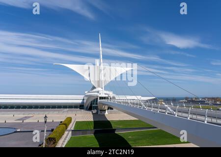 Le Milwaukee Art Museum à Milwaukee, Wisconsin, États-Unis, 3 mai 2023. Banque D'Images