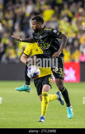 Columbus, Ohio, États-Unis. 9 décembre 2023. Milieu de terrain du LAFC Kellyn Acosta (23). Columbus Crew remporte sa troisième coupe MLS, battant les champions en titre du LAFC, 2-1. (Kindell Buchanan/Alamy Live News) Banque D'Images