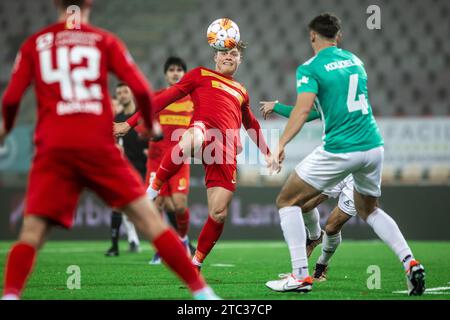 Farum, Danemark. 09 décembre 2023. Jeppe Tverskov (6) du FC Nordsjaelland vu lors du match de la coupe Oddset entre Akademisk BK et le FC Nordsjaelland à droite vers Dream Park à Farum. (Crédit photo : Gonzales photo - Dejan Obretkovic). Banque D'Images