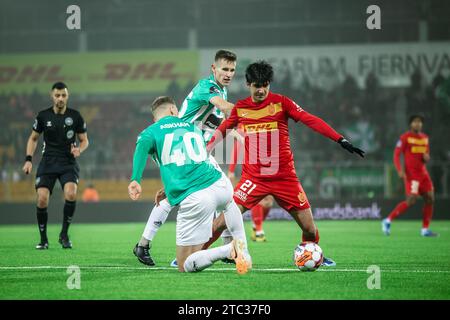 Farum, Danemark. 09 décembre 2023. Zidan Sertdemir (21) du FC Nordsjaelland vu lors du match de la coupe Oddset entre l'Akademisk BK et le FC Nordsjaelland à droite vers Dream Park à Farum. (Crédit photo : Gonzales photo - Dejan Obretkovic). Banque D'Images
