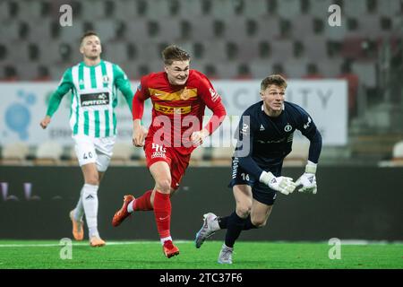 Farum, Danemark. 09 décembre 2023. Conrad Harder (40) du FC Nordsjaelland vu lors du match de la coupe Oddset entre l'Akademisk BK et le FC Nordsjaelland à droite vers Dream Park à Farum. (Crédit photo : Gonzales photo - Dejan Obretkovic). Banque D'Images
