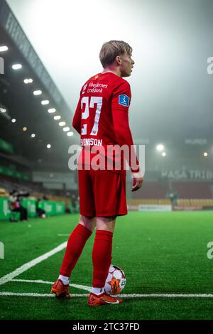 Farum, Danemark. 09 décembre 2023. Daniel Svensson (27) du FC Nordsjaelland vu lors du match de la coupe Oddset entre l'Akademisk BK et le FC Nordsjaelland à droite vers Dream Park à Farum. (Crédit photo : Gonzales photo - Dejan Obretkovic). Banque D'Images
