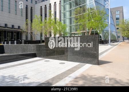 Siège de FNBO (First National Bank Omaha) à Omaha, Nebraska, États-Unis, 7 mai 2023. Banque D'Images