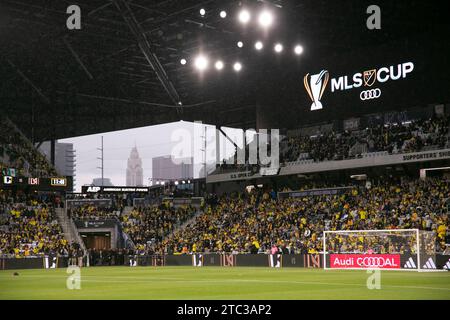 Columbus, Ohio, États-Unis. 9 décembre 2023. Columbus Crew remporte sa troisième coupe MLS, battant les champions en titre du LAFC, 2-1. (Kindell Buchanan/Alamy Live News) Banque D'Images