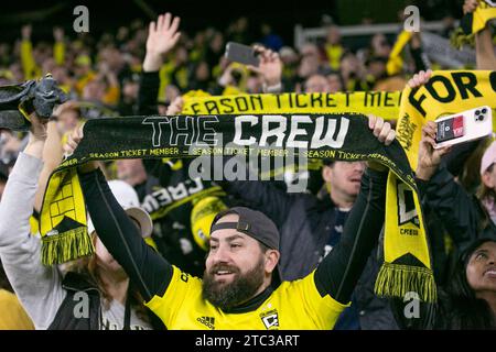 Columbus, Ohio, États-Unis. 9 décembre 2023. Columbus Crew remporte sa troisième coupe MLS, battant les champions en titre du LAFC, 2-1. (Kindell Buchanan/Alamy Live News) Banque D'Images
