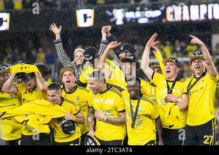 Columbus, Ohio, États-Unis. 9 décembre 2023. Columbus Crew remporte sa troisième coupe MLS, battant les champions en titre du LAFC, 2-1. (Kindell Buchanan/Alamy Live News) Banque D'Images
