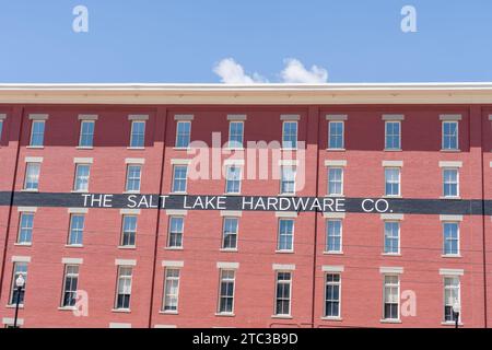Le Salt Lake Hardware Building à Salt Lake City, Utah, États-Unis Banque D'Images