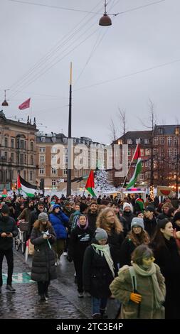 Copenhague, Danemark. 10 décembre 2023. Copenhague, Danemark. 10 décembre 2023. Manifestation pro-palestinienne à Copenhague, Danemark le dimanche 10 décembre 2023 crédit : Pahas/Alamy Live News crédit : Pahas/Alamy Live News Banque D'Images