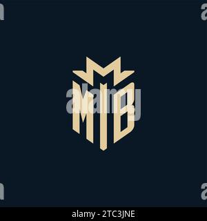 MB initial pour logo de cabinet d'avocats, logo d'avocat, inspiration de conception de logo d'avocat Illustration de Vecteur