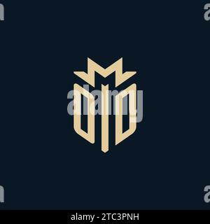 OD initial pour le logo de cabinet d'avocats, logo d'avocat, inspiration de conception de logo d'avocat Illustration de Vecteur