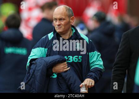 Stoke on Trent, Royaume-Uni. 09 décembre 2023. Stoke City Manager Alex Neil lors du Stoke City FC v Sheffield Wednesday FC SKY BET EFL Championship Match au Bet365 Stadium, Stoke-on-Trent, Angleterre, Royaume-Uni le 9 décembre 2023 Credit : Every second Media/Alamy Live News Banque D'Images