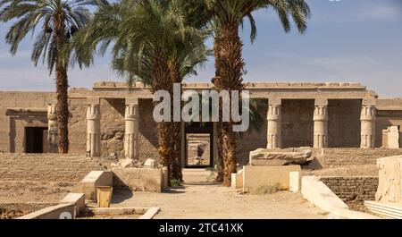 Le Temple mortuaire de Seti I, Louxor, Egypte Banque D'Images