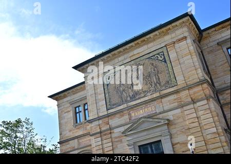 La maison de Richard Wagner, la maison Wahnfried, à Bayreuth, Bavière Banque D'Images