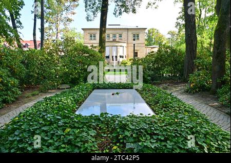 Maison de Richard Wagner, la maison Wahnfried, à Bayreuth, Bavière - tombe de Richard Wagner Banque D'Images