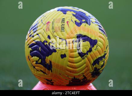 Goodison Park, Liverpool, Royaume-Uni. 10 décembre 2023. Football Premier League, Everton contre Chelsea ; crédit officiel du ballon Nike Flight Match Premier League : action plus Sports/Alamy Live News Banque D'Images