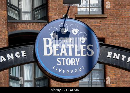 The Beatles Story at Royal Albert Dock à Liverpool est un musée et une attraction touristique populaire. Banque D'Images