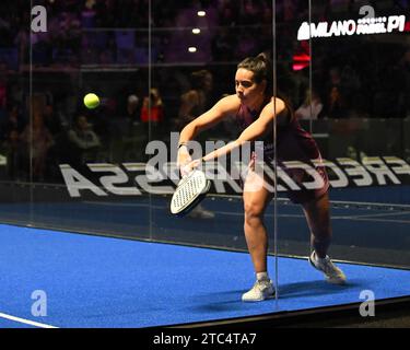 Milan, Italie. 10 décembre 2023. Milan Premier Padel P1, les deux finales sur la photo : Sofia Araujo crédit : Agence de photo indépendante / Alamy Live News Banque D'Images