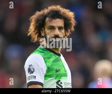 09 décembre 2023 - Crystal Palace v Liverpool - Premier League - Selhurst Park. Mo Salah de Liverpool lors du match de Premier League à Selhurst Park. Photo : Mark pain / Alamy Live News Banque D'Images